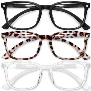 Gaoye 99% Blue Light Blocking Glasses Lightweight Frames - 3 Pack